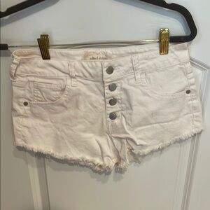 White Denim Shorts